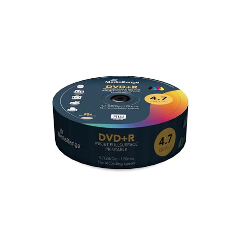 Mediarange Mr408 Confezione Dvd+R, Bianco