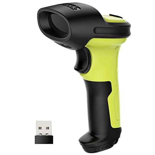Inateck Lettore Di Codici A Barre Scanner Laser Wireless Senza Fili 2.4Ghz, Portata 35 M, Automatico, Veloce E Preciso, Bcst-60
