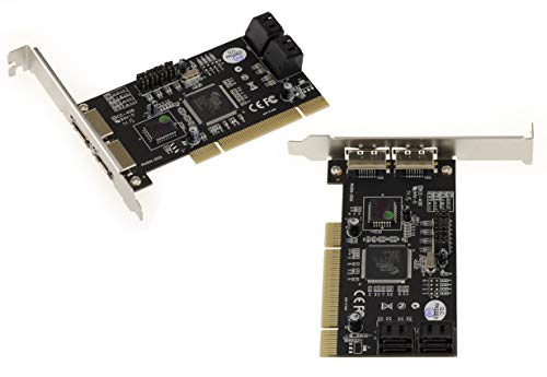 Kalea-Informatique Scheda Controller Pci 4 + 2 Sata Esata Con Chipset Sil3114. Dischi Indipendenti O In Cluster Raid 0 1 0+1