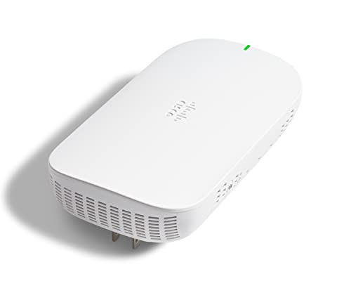 Cisco Business 151Axm Wi-Fi 6 2X2 Mesh Extender - Presa A Muro, Protezione Hardware Di 3 Anni (Cbw151Axm-E-Eu) | Richiede Cisco Business 150Ax Access