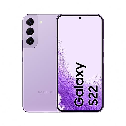 Samsung Galaxy S22 5G, Cellulare Smartphone Android Senza Sim 128Gb Display 6.1’’¹ Dynamic Amoled 2X, 4 Fotocamere Posteriori, Bora Purple 2022 [Versi