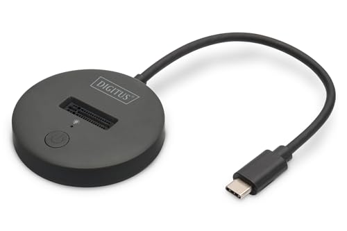 Digitus M.2 Nvme/Sata Usb-C Docking Station - Usb 3.2 Gen2-10 Gbit/S - Formati M.2 2242, 2260, 2280 E 22110 - Capacità Massima 4Tb - Per Pc, Notebook,