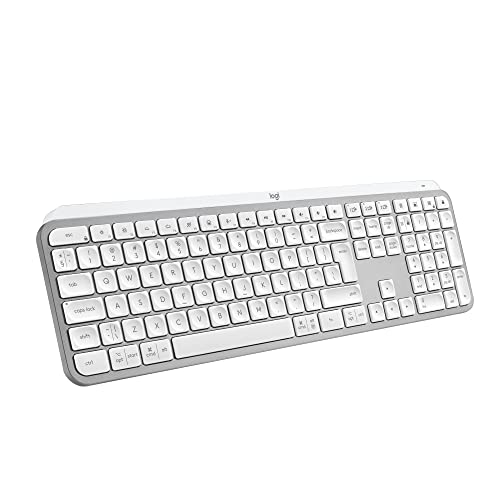 Logitech Mx Keys S - Grigio Chiaro, Layout Tedesco Qwertz