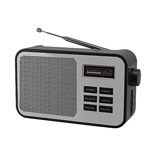 Radio Dab Bluetooth Dab+/Fm Batteria Ricaricabile Antenna Telescopica Home 33191