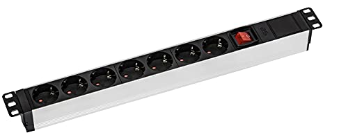 As - Schwabe Rack 18195-7 Vie Senza Cavo, Per Armadi Di Rete Da 19", 45°, Ip20, Colore: Nero/Alluminio
