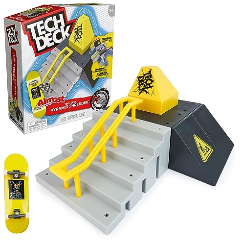Tech Deck, Pyramid Shredder, X-Connect Park Creator, Set Di Rampe Da Personalizzare E Costruire Con Fingerboard Speciale, Giocattoli Per Bambini Da 6