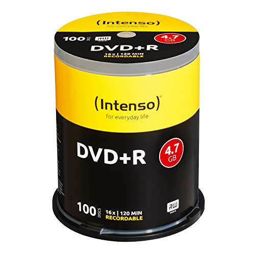 Intenso Dvd+R 4,7Gb 16X Speed, Confezione Da 100