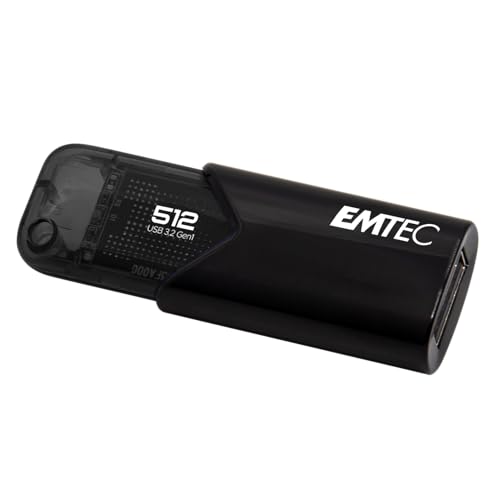 Pen Drive Emtec 512Gb B110 Usb 3.2 Click Easy Black