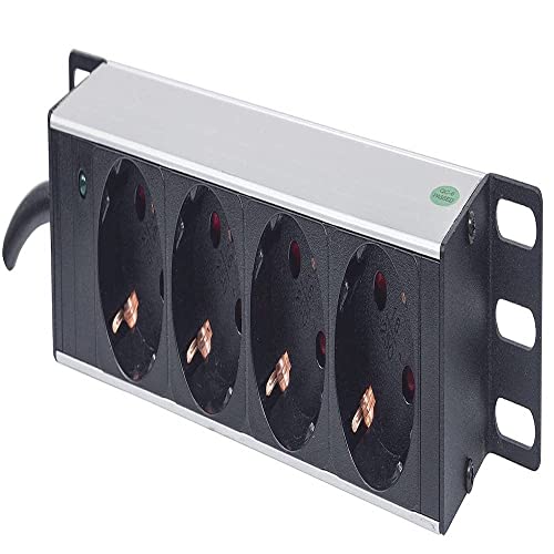 Intellinet 714020 4Ac Outlet(S) 1U Grey Power Distribution Unit (Pdu) - Power Distribution Units (Pdus) (Basic, 1U, Horizontal/Vertical, Grey, 4 Ac Ou