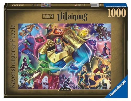 Ravensburger - Puzzle Villainous: Thanos, Collezione Villainous, 1000 Pezzi, Idea Regalo, Per Lei O Lui, Puzzle Adulti
