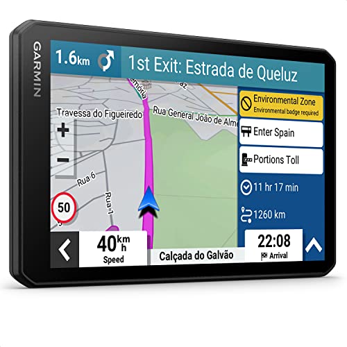 Garmin Drivecam 76 Mt-D, Navigatore Gps Per Auto, Dash Cam Integrata, Registra Video A Ciclo Continuo, Salvataggio Automatico, Display Da 7", Infotraf