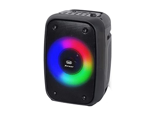 Trevi Xfest Xf 150 Kb Altoparlante Amplificato Portatile 15W, Cassa Wireless Portatile Con Microfono Dinamico Incluso Per Karaoke, True Wireless Stere