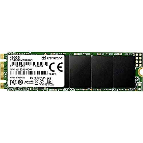 Transcend Ts480Gmts820S Unità A Stato Solido Interna 480 Gb, Sata Iii 6 Gb/S, 80 Mm, M.2 Ssd 820S