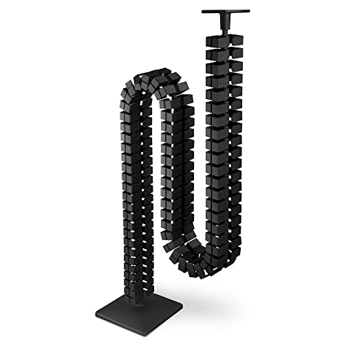 Kuba Slim Line - Guaina Per Cavi Rettangolare, Lunghezza: 1260 Mm, Made In Germany (Nero)