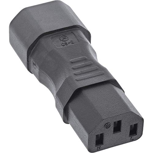 Inline® - Adattatore Di Rete Iec 60320 C14 / C13, 3 Poli