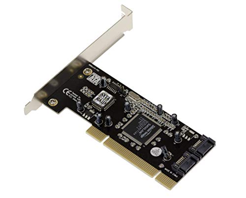 Kalea-Informatique Scheda Controller Pci-Sata, 2 Porte Indipendenti O Raid 0.1 Con Chipset Silicon Image Sil3112