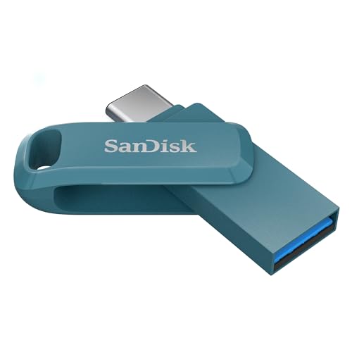 Sandisk 256Gb Ultra Dual Drive Go, Unità Flash Usb Type-C Con Connettori Usb Reversibili Di Tipo C E Tipo A, Fino A 400 Mb/S Per Smartphone, Tablet, M