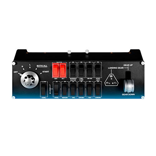 Logitech G Saitek Flight Switch Panel, Controller Interruttori Di Simulazione Pofessionale Pannello Di Volo, Indicatori Led, Selettore Magnetico 5 Po