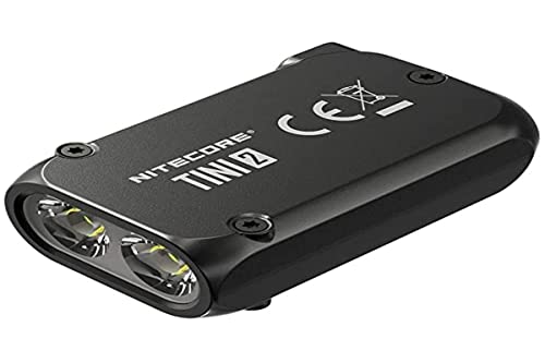 Nitecore Tini2 Bk, Lampada Porta Chiavi Unisex, Grey, 50Mm
