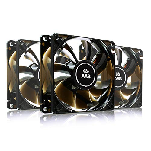 Aabcooling Super Silent R8 - Una Silenziosa E Molto Efficiente 80Mm Ventola Per Case Pc, Raffreddamento Pc, 12V Fan, 8Cm Ventole, 3 Pin, Aspirazione,