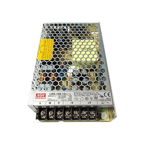 Meanwell Lrs-150-12, Alimentatore Potenza Max 150W Dc 12V Ip20 Trasformatore Mean Well Per Led