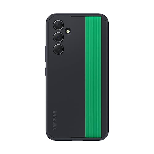 Samsung Haze Grip Cover Custodia Con Fascia Colorata Per Mano Per Galaxy A54 5G, Nero