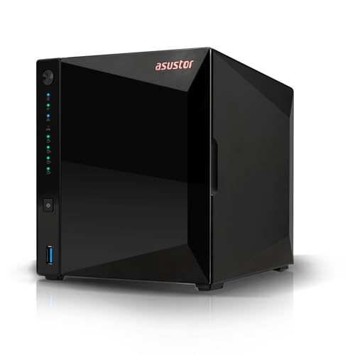 Asustor Drivestor 4 Pro Gen2 As3304T V2, 4 Bay Nas Enclosure Storage, 1,7 Ghz Quad-Core, 2,5 Gbe, 2 Gb Ram Ddr4, Network Attached Storage Per Archivia