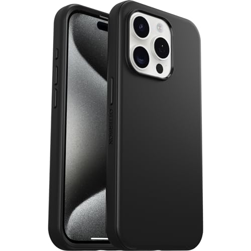 Otterbox Custodia Protettiva Sottile Symmetry For Magsafe Per Iphone 15 Pro, Antiurto, Resistente Alle Cadute, 3 Volte Testata Per Uso Militare, Nera,