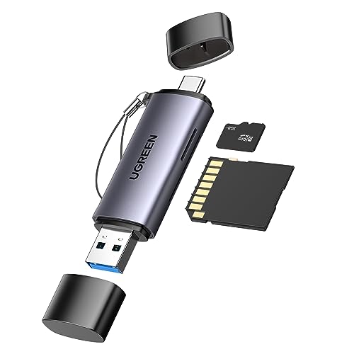 Ugreen 2 In 1 Lettore Schede Sd Tf Otg Usb C E Usb 3.0 Card Reader Schede Di Memoria 5Gbps Compatible Con Macbook Pro 2023 Ipad Pro Iphone 15 Plus Pro