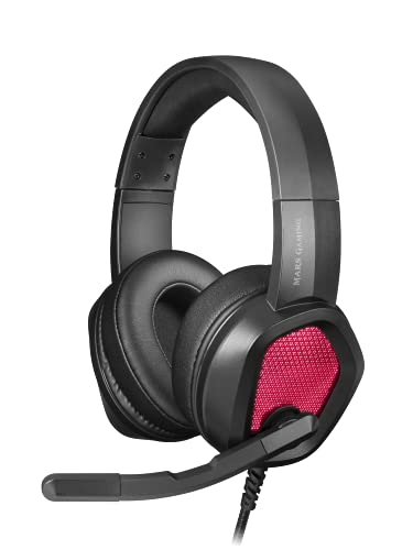 Mars Gaming Mh320 Black, Cuffie Gaming Al Neodimio, Flusso Rgb, Microfono E Scatola Di Controllo