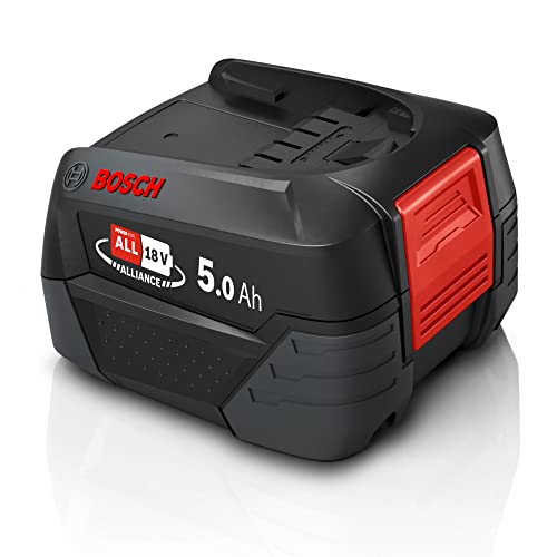 Bosch Bhzub1850 - Batteria Di Ricambio Da 18 V, Con Potente Batteria Da 5,0 Ah, Adatta A Tutti Gli Aspirapolvere Senza Fili, Colore: Nero