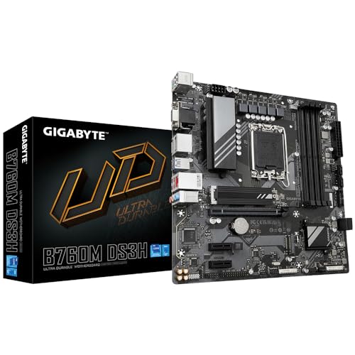 Gigabyte B760M Ds3H Ddr4-1.0 - Motherboard - Micro Atx - Lga1700-Sockel - B760