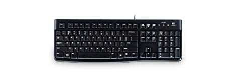 Logitech K120 Tastiera Cablata Business Per Windows/Linux, Layout Ucraino Qwerty, Nero