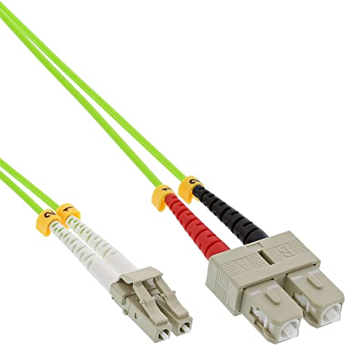 Inline 24811 Cavo Duplex, Lc/Sc 50/125Μm, Fibra Ottica Om5, 5 M, Nero