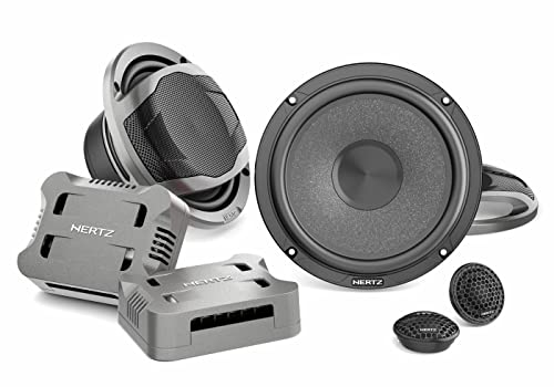 Hertz Ck 165 - Sistema Audio Per Auto A Due Vie Con Griglie Incluse Da 165Mm 285W Peak Power (2 Woofer + 2 Tweeter + 2 Xover)