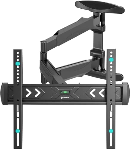 Onkron Supporto Tv Parete Per 40-75 Pollici Tv Fino A 35 Kg - Braccio Tv Lungo Max 400X400 Vesa - Supporto Tv Girevole E Inclinabile/Appendi Tv A Muro