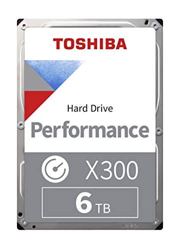 Toshiba X300 6Tb High Performance Internal Hard Drive 3.5’’ Sata. 7200Rpm, 128Mb Buffer, 3 Yr Warranty (Hdwr460Uzsva)