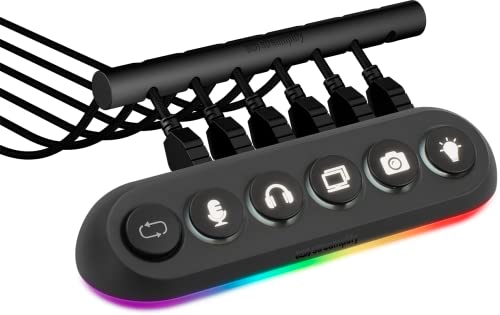 Streamplify Hub Deck 5, 4 X Usb 3.0, 1 X Usb 2.0, Rgb, 12 V, Eu-Netzkabel - Schwarz