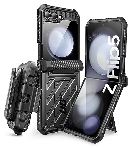 Supcase Cover [Unicorn Beetle Pro] Per Samsung Galaxy Z Flip 5 5G (2023), [Protezione Cerniera] Custodia Protettiva Robusta A Doppio Strato Con Fondin
