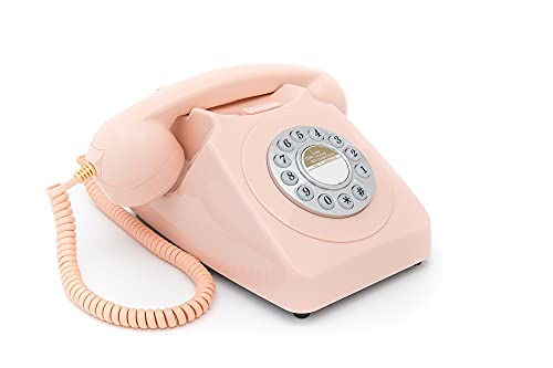 Gpo 746 Telefono A Quadrante Push Button, Telefono Fisso Vintage Per Casa, Ufficio, Telefoni Retro Con Suoneria A Campanello Originale E Cavo Arriccia