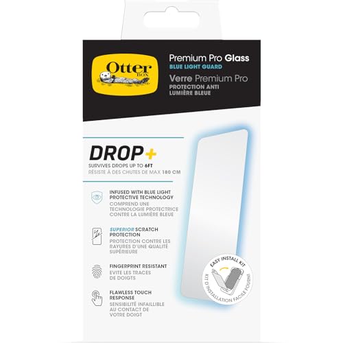 Otterbox Pellicola Protettiva In Vetro Temperato Premium Pro Blue Light Per Iphone 15 Plus Con Trattamento Antimicrobico, Protezione Antigraffio, Graf