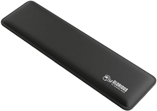 Glorious Gaming Padded Keyboard Wrist Rest (Tkl, Spessore 17 Mm) - Bordi Cuciti Anti Logoramento, Superficie Liscia, Base Gomma Antiscivolo, Compattez