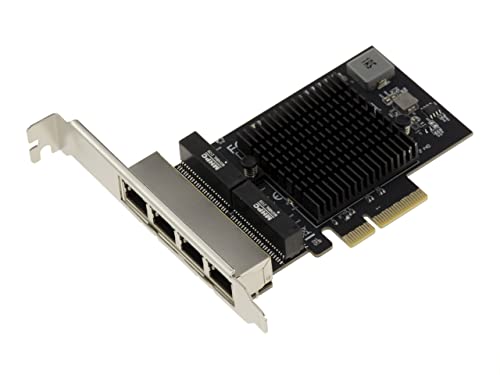 Kalea-Informatique Pcie 2.5 Lan Quad Gigabit Ethernet 10 100 1000 2500 1G 2.5G 4 Porte Rj45. Con Chipset Realtek Rtl8125