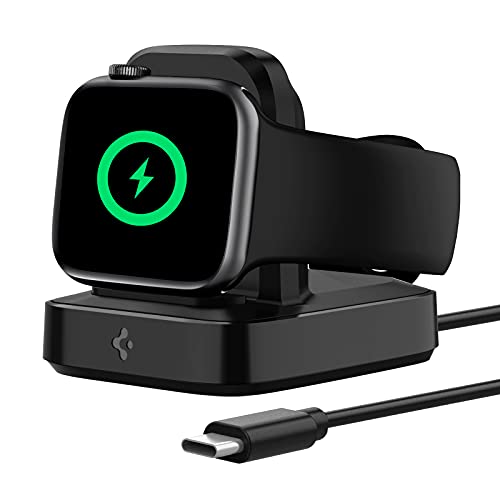 Spigen Arcfield Caricabatterie Wireless Per Apple Watch Certificato Mfi Integrato Cavo Usb C Compatibile Con Apple Watch 49Mm 45Mm 44Mm 41Mm 40Mm Seri