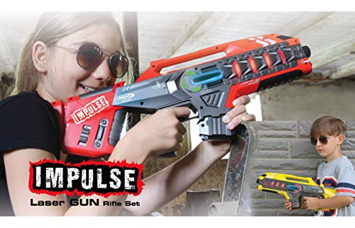 Jamara Impulse Laser Gun Rifle Set Jaune/Rouge