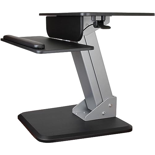 Startech.Com Height Adjustable Standing Desk Converter - Sit Stand Desk With One-Finger Adjustment - Ergonomic Desk (Armsts)