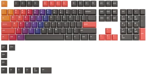Glorious Gaming 114 Gpbt Keycaps - Profilo Cherry, Plastica Pbt Super Resistente, Aspetto Accattivante, Suono Superiore, Anti-Scolorimento, Layout Ame