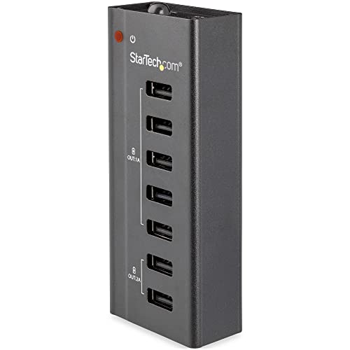Startech.Com Stazione Ricarica A 7 Porte Usb Con 5X Porte 1A E 2X Porte 2A - Hub Per Dispositivi Multipli (St7C51224Eu)
