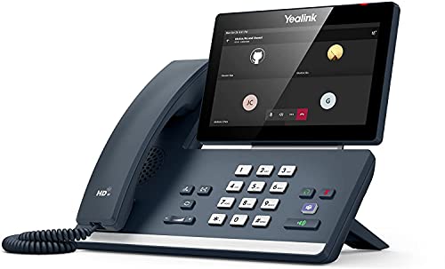 Yealink Rete Mp58 Ip Power Over Ethernet, Smart Telefono Da Scrivania Con Cavo Con Audio Hd Ottimale E Schermo Lcd Capacitivo Touch Screen Regolabile 