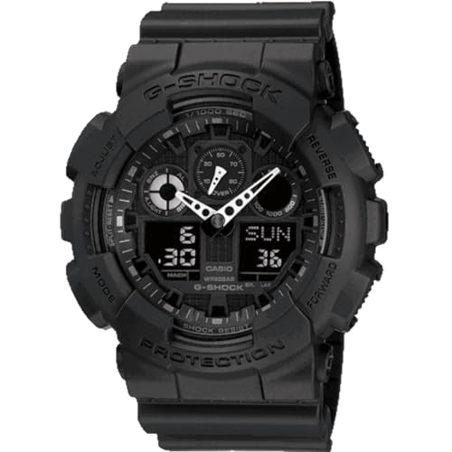 Casio G-Shock Orologio 20 Bar, Nero, Analogico - Digitale, Uomo, Ga-100-1A1Er